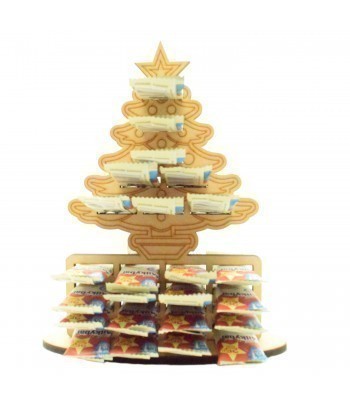 6mm Christmas Tree Milky Bar Chocolate Holder Advent Calendar